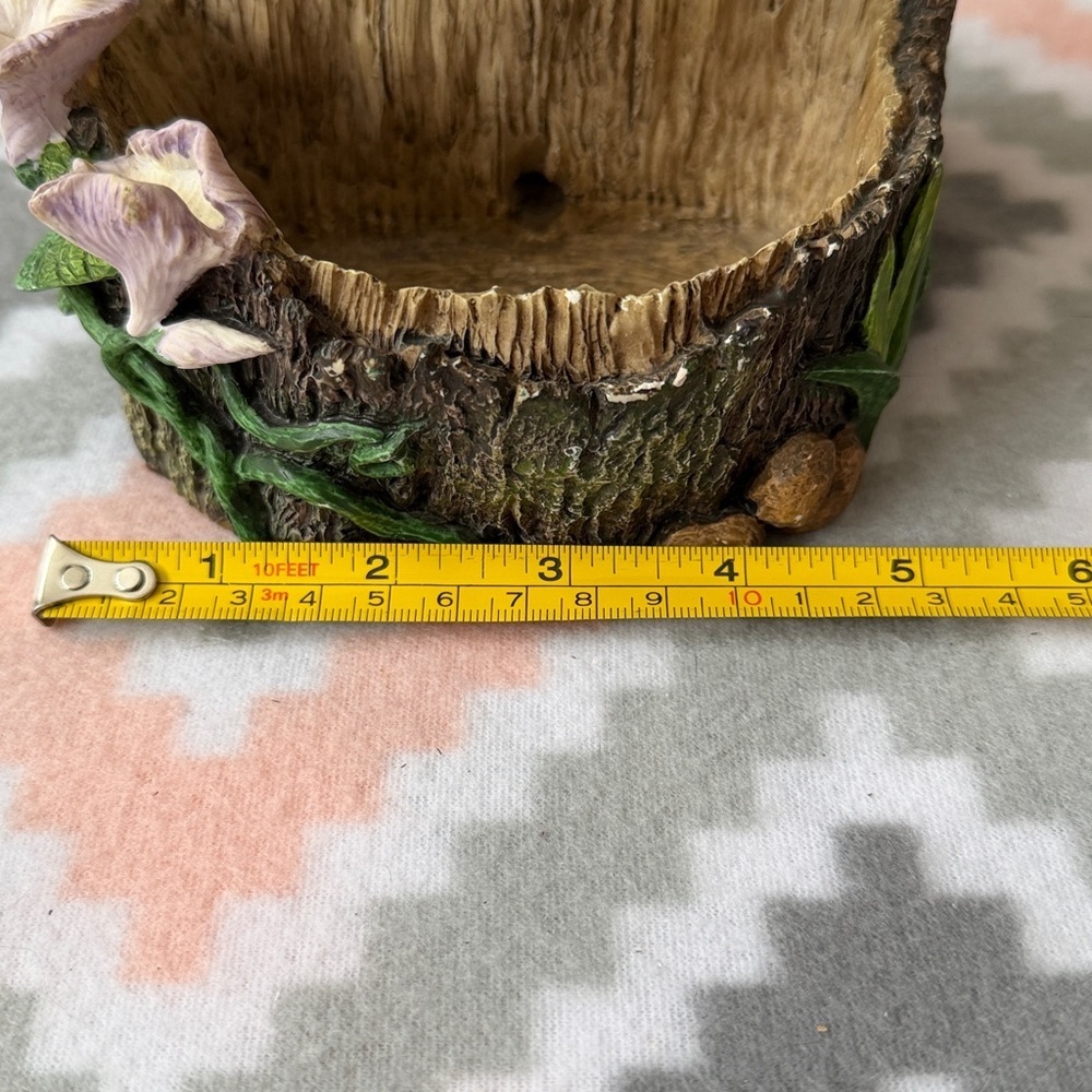 Hummingbird and Flower Resin planter or decorative trinket holder - Picture 11 of 13